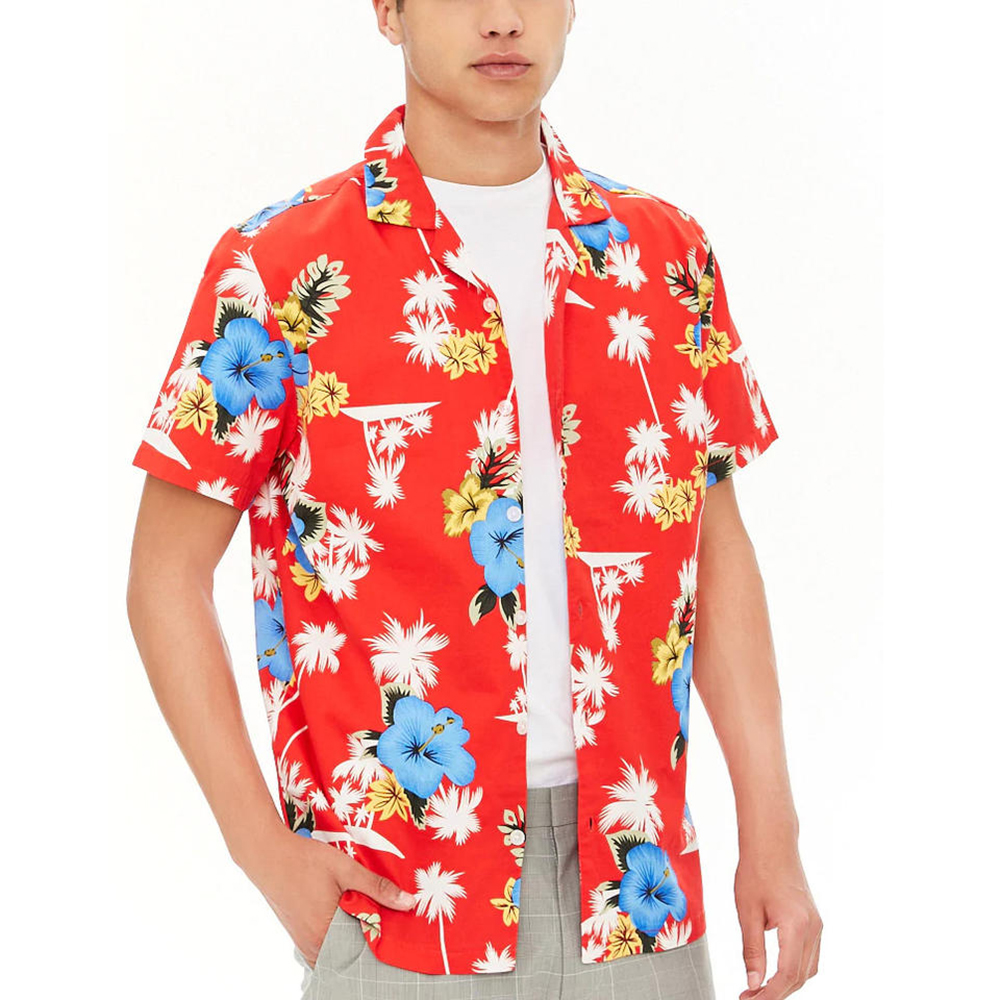 Colorful Summer Aloha Beach Shirt For Men