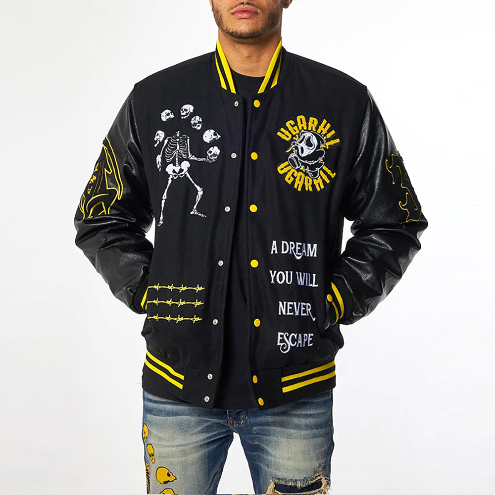 Embroidery LOGO VarsityJacket Bomber Jacket