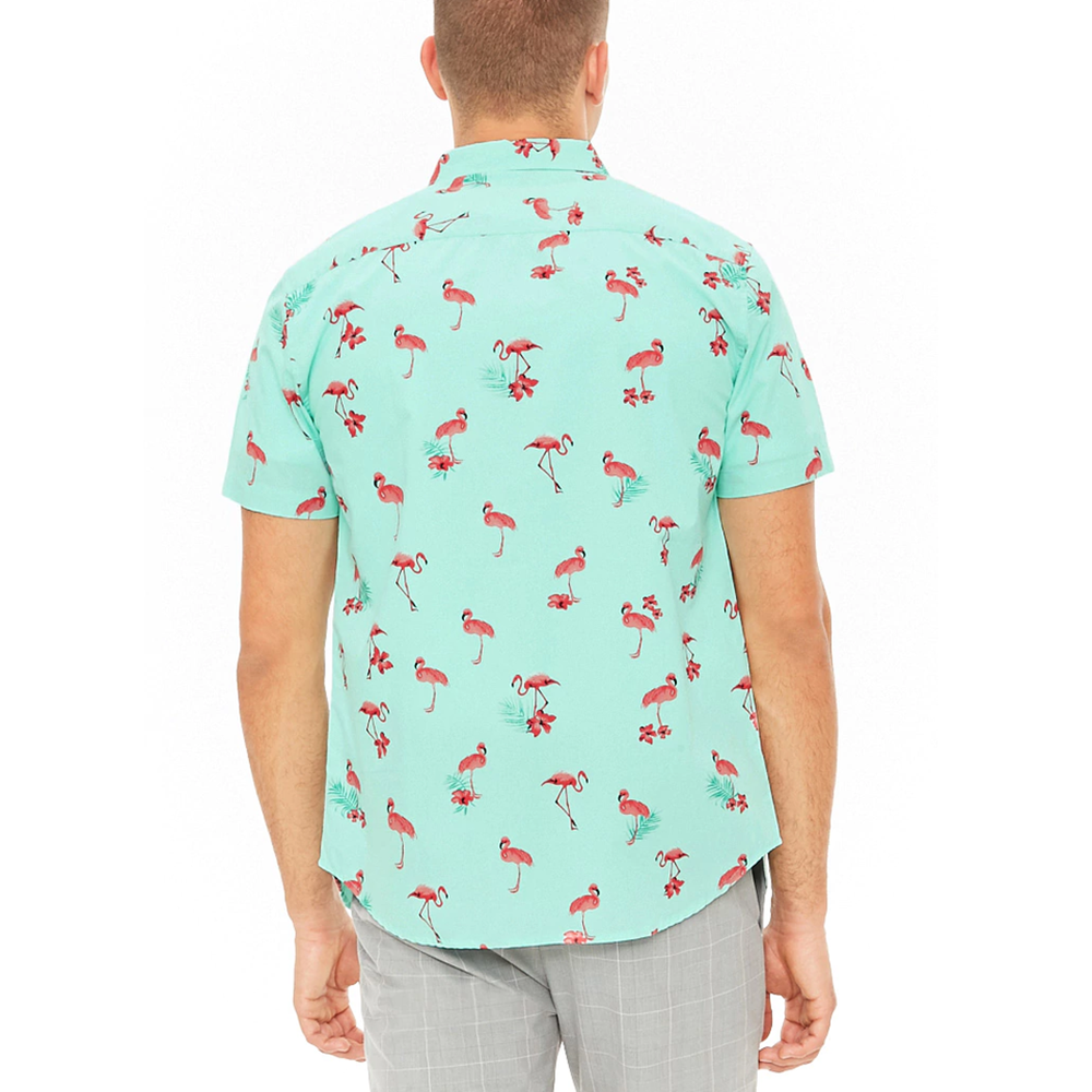 Men Custom Printed Hawaiian Shirt For Men